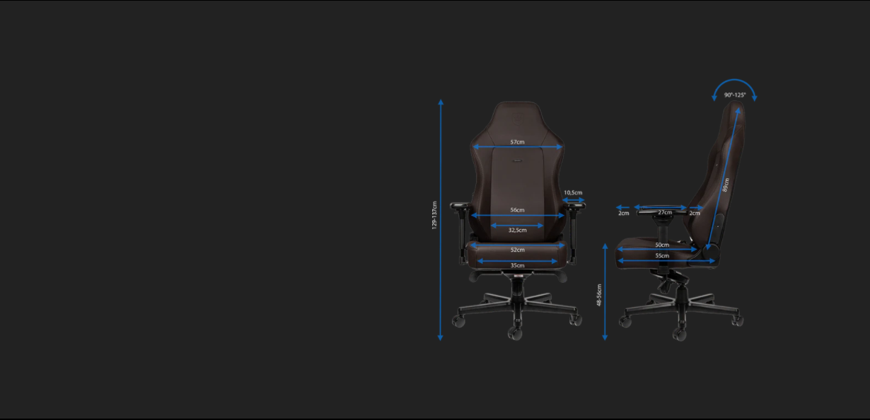 Ghế Gamer Noblechairs HERO Series JAVA Edition có thiết kế cao cấp